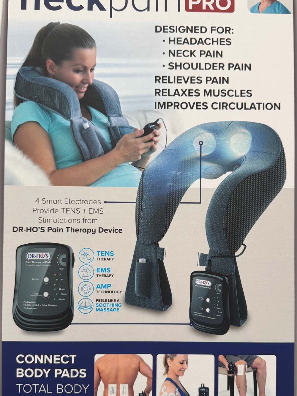 Neck Pain Pro Neck and Shoulder Massager - Gray